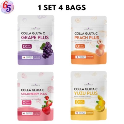 Collarich Colla gluta C PLUS drinking water, powder type, 1 bag 100 grams, X 4