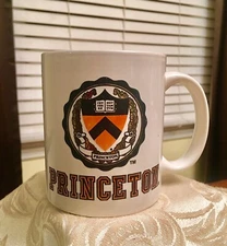 Awesome NCAA Princeton University Seal Gold Rimmed Porcelain Mug Cup