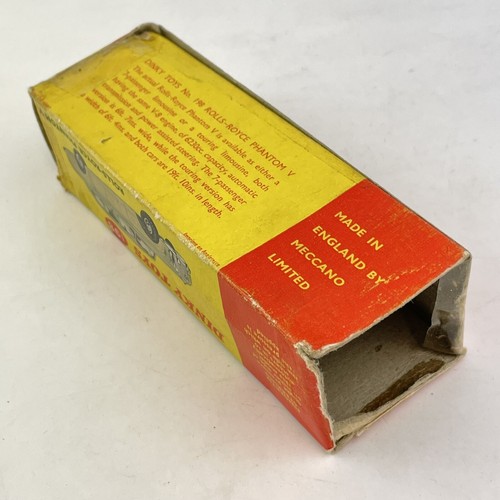 Vintage Boxed Dinky Toys No. 198 Rolls Royce Phantom V Box A/F - Picture 10 of 18