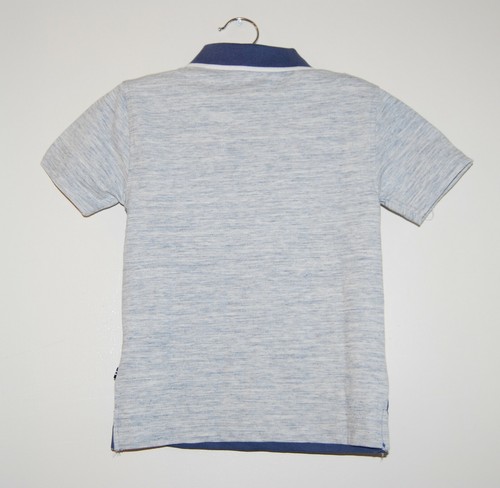 NWT Nautica Little Boys Indigo Blue Heather Big Logo SS Polo Shirt sz 4 - Picture 6 of 7