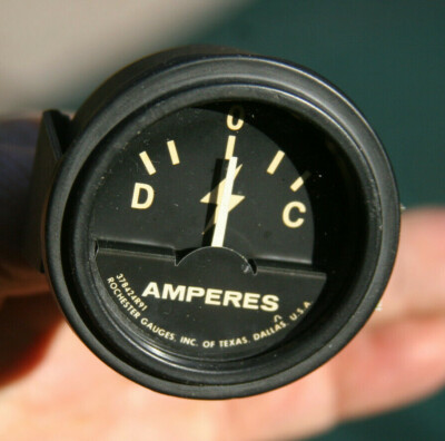 Rochester Vintage D C D-C Discharge Charge Amp Gauge