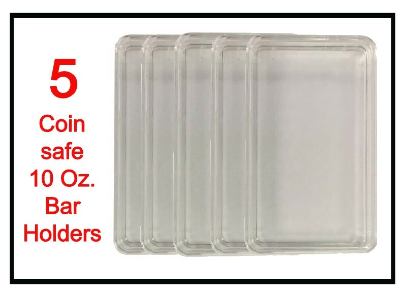 5 Coin Safe Capsule For 10 Ounce Silver BAR Quality Safe Acrylic