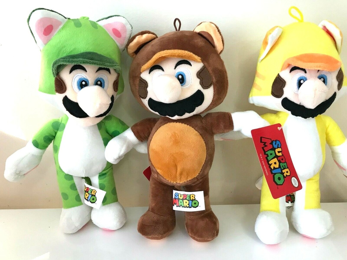 Of Nintendo White Tanooki Mario Plush Plush Tanooki Kitsune Luigi