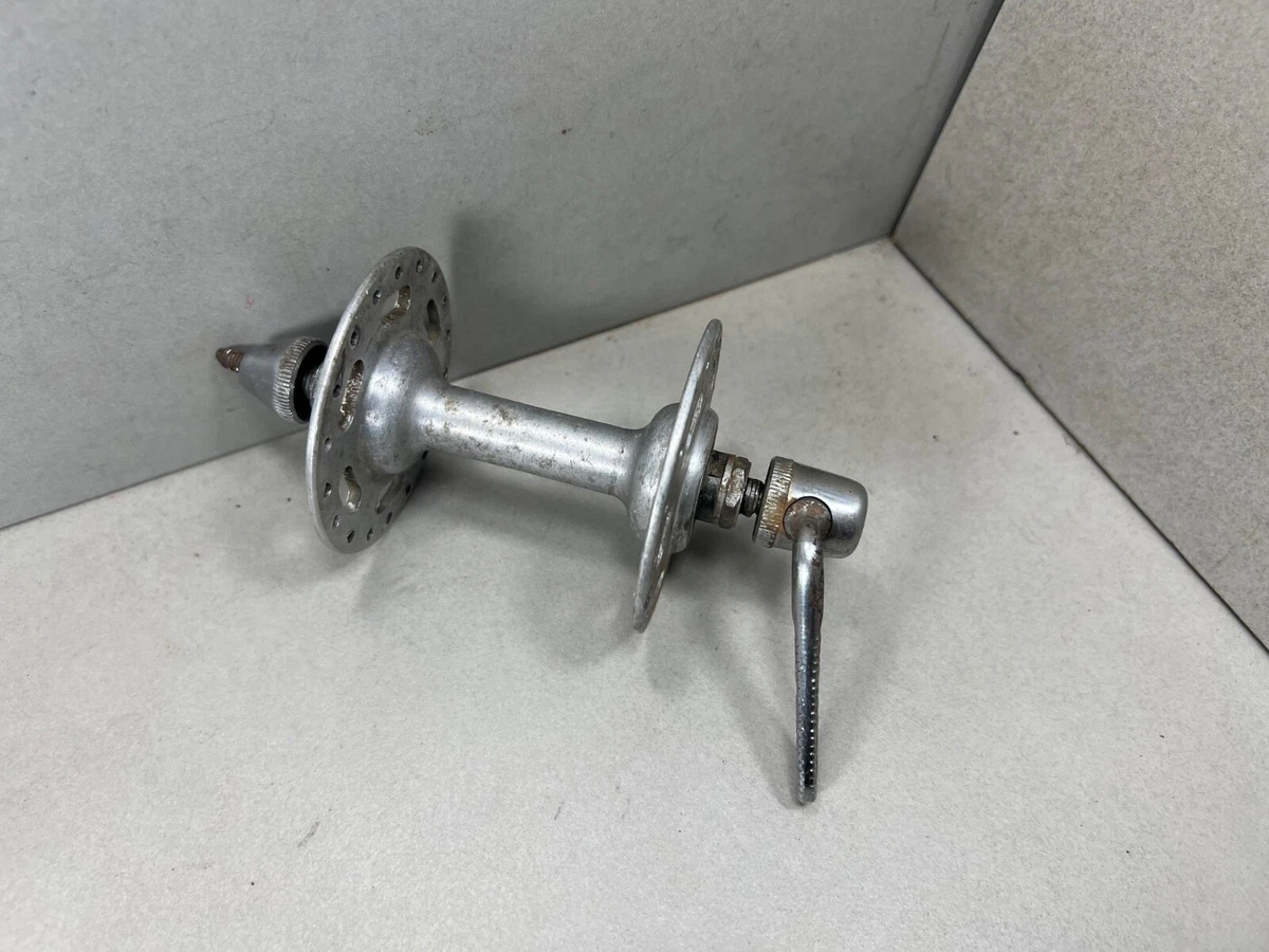 Mozzo Anteriore Bici Formula Vintage 36 Fori 100mm Sgancio Rapido - Argento - Per Mountain Bike E Turismo