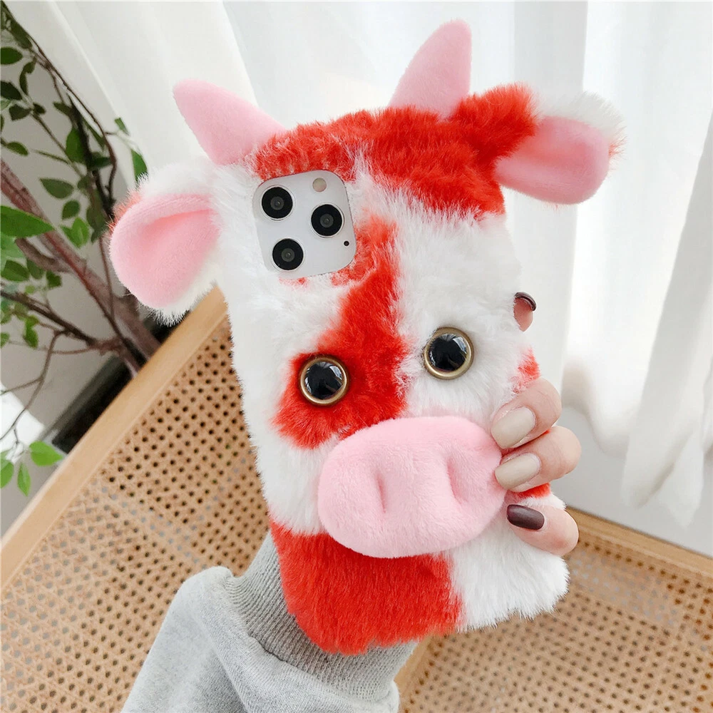 Phone Case for Galaxy S20 S20+ S20Ultra S20FE Soft Cover Fluffy Fur Skin