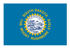 3" south dakota state flag sticker decal usa made