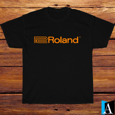 Roland Drums Guitar Music Logo Popular Black/White/Grey/Navy T-Shirt S-5XL