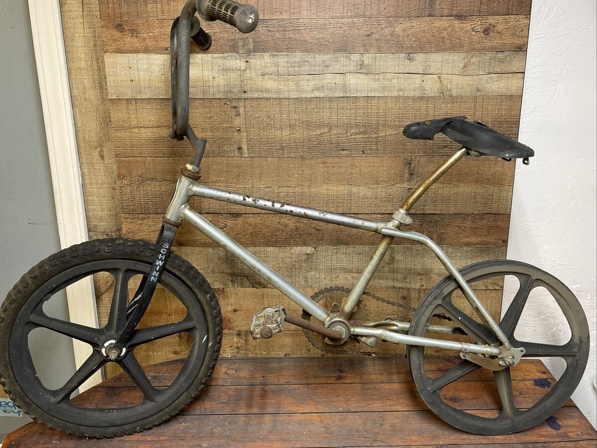 Rare Schwinn 1970s Silver Mag Scrambler BMX Bike Bicycle All Rare Schwinn 1970s Silver Mag Scrambler BMX Bike Bicycle All