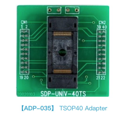 Support + Adaptateur Pour Programmeur GQ-4X4 (PRG-1114) - Adaptateur TSOP40 W25Q256 - Neuf