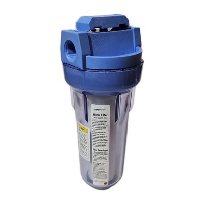 Amazon Basics Whole House Water Filter Housing 3/4'' Clear Sump Culligan HF-360