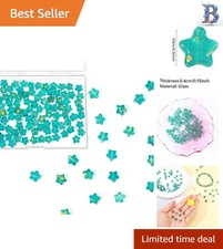 Durable Dark Blue Star Beads - 100PCS Colorful Glass Spacer Beads for Crafts