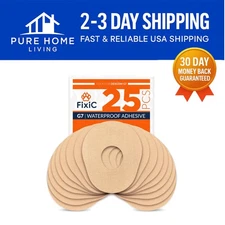 25 Tan Waterproof Adhesive Patches for Dexcom G7 & Stelo – Secure Comfort