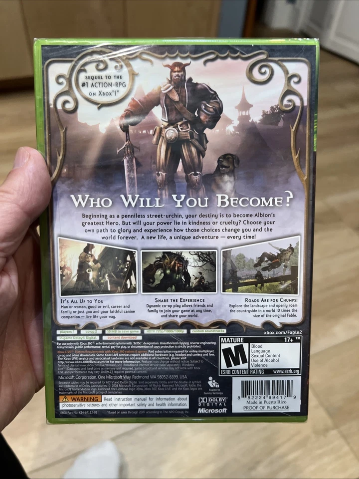 Fable II SEALED (Microsoft Xbox 360, 2008) - Image 2 of 4