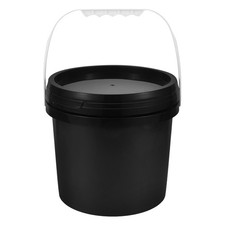  Plastic Bucket with Handle Lid Reusable Paint Bucket Oil Paint Pail Bucket