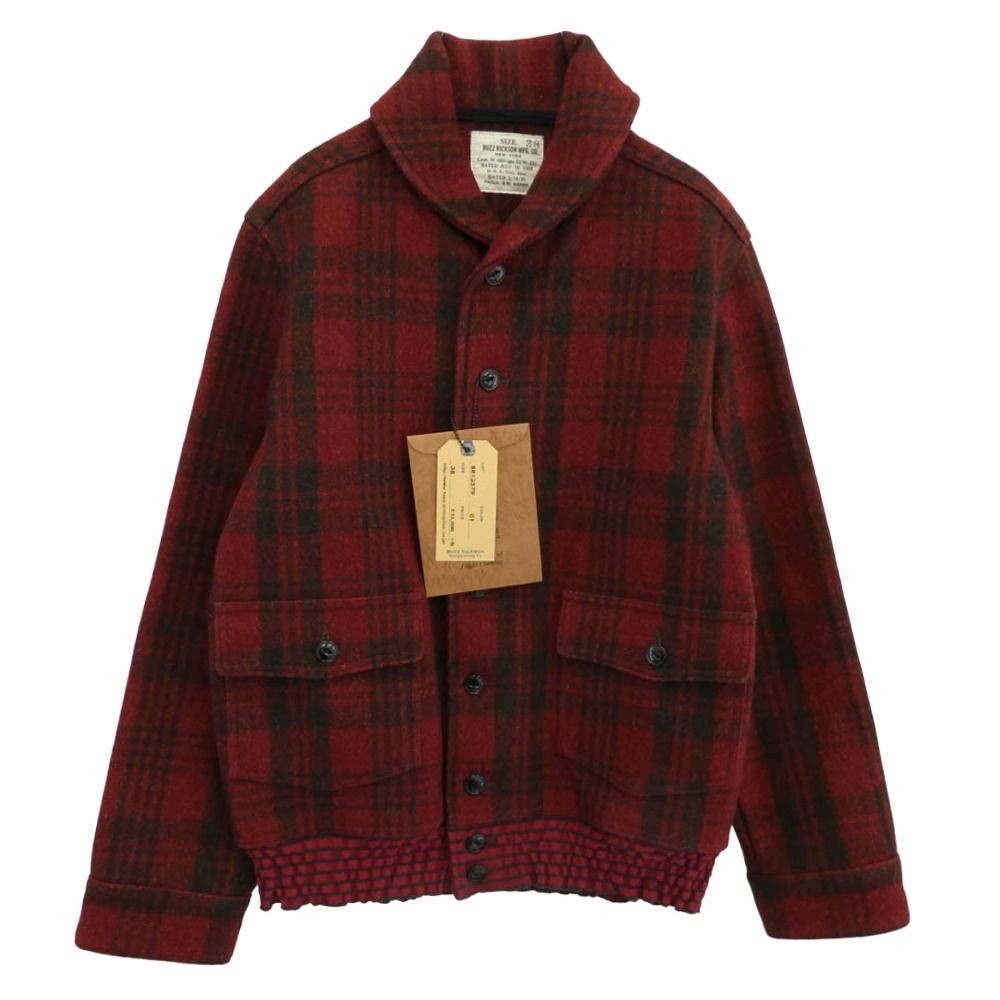 Buzz Ricksons BR1579 Wool Check Jacket Black Size… - image 1