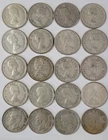 Set of (20) Canadian Silver Quarters 25c King George, QE II, 1942-1964