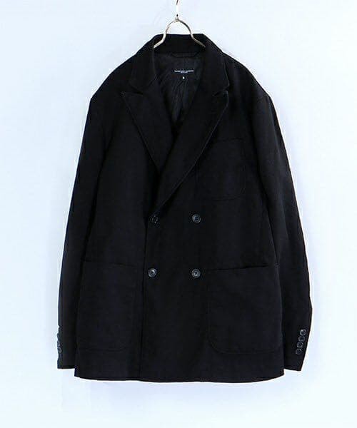 Engineered Garments Navy Double Jacket Cotton Ble… - image 1