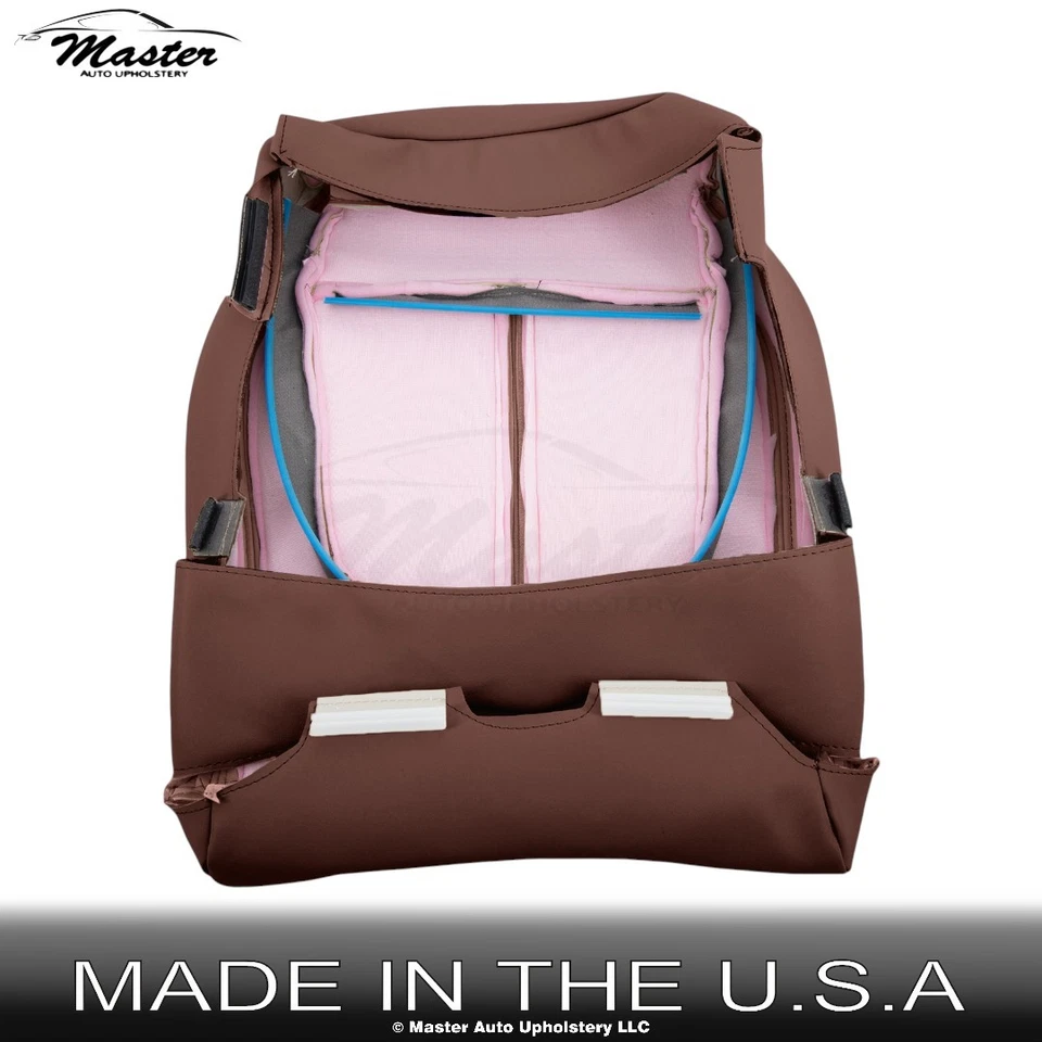 Fundas de asiento delanteras de terracota para Lincoln MKZ 2017-2020 para cuero Foto 3 de 4