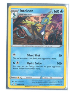 Inteleon (059) Cracked Ice Holo Rare SWSH01: Sword & Shield Base Set 059/202 LP