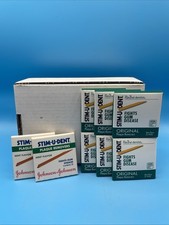 Lot Of 8 STIM-U-DENT Wood Plaque Removers New Mint Johnson  Natural Dentist
