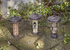 Image of Heavy-Duty Squirrel-Proof Fat Snax Bird Feeder, Natural Finish