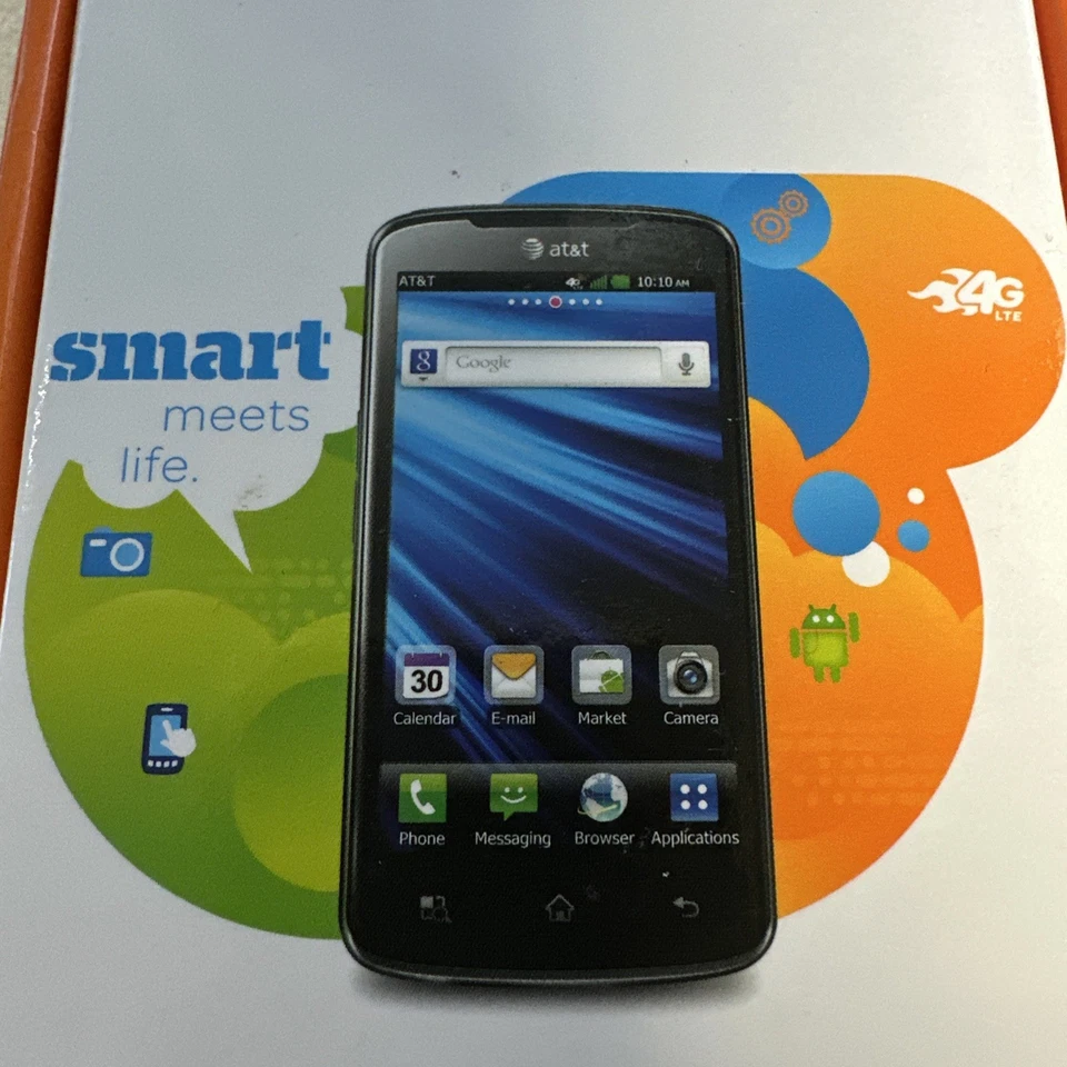 LG Nitro HD P930 AT&T Negro 0418-04M.  Nuevo Foto 2 de 4