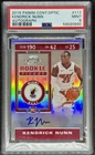 2019-20 Panini Contenders Optic Rookie Ticket Kendrick Nunn HOLO Auto PSA 9 #117
