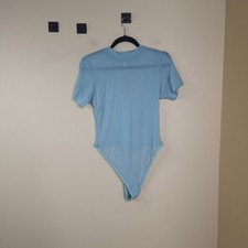 SKIMS Stretch Summer Mesh T-Shirt Bodysuit in Sky size 3X