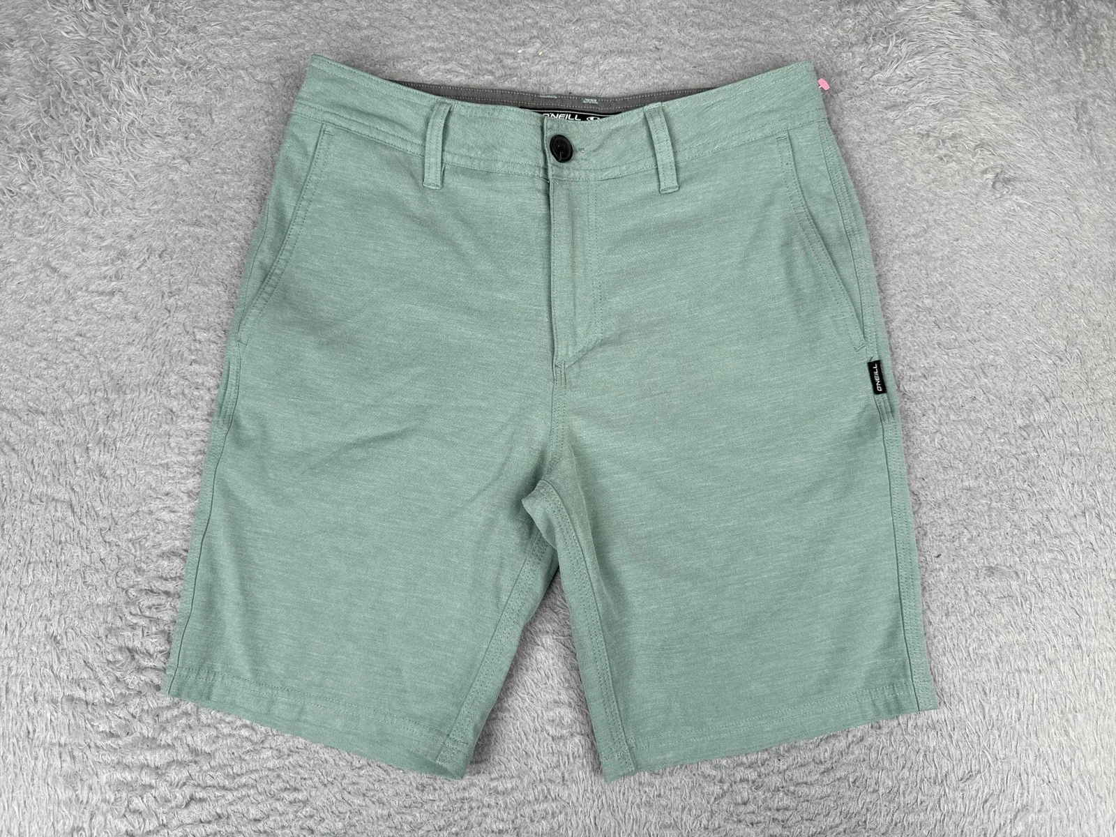 O'Neill Shorts Mens 28 Green Hybrid Chino Quick Dry Stretch 8.5 Inseam Casual