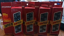Lot Of 4 New Old Stock Sylvania Blue Dot Flip Flash Super 10 Flashes, NIB.