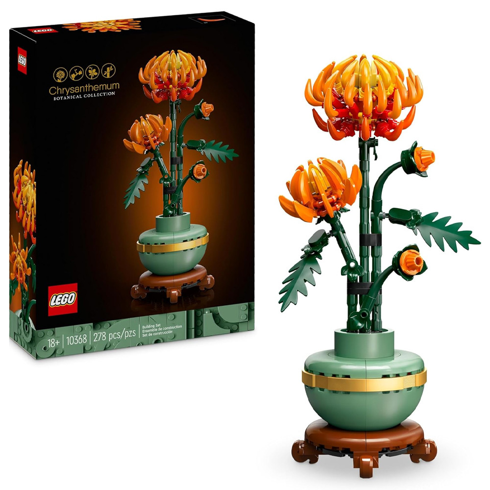 LEGO ICONS 10368 CRISANTEMO BOTANICAL COLLECTION FIORI DA COSTRUIRE COSTRUZIONI 