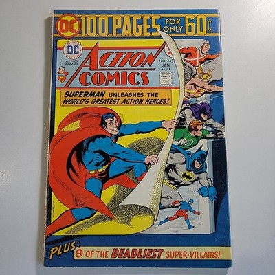 Action Comics #443 DC Comics (Jan. 1975) 100-Page Super Spectacular 5.0 VG/FN