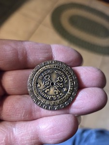 1935 Radio Orphan Annie SS Secret Society Decoder PIN