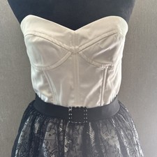 Vintage 80s 90s Jessica McClintock Gunne Sax Dress Size 9 Strapless Prom Party