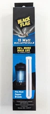 Black Flag BB-15WHT Bug Zapper Bulb Lot of 2 15 Watt Replacement Lamps - NIB