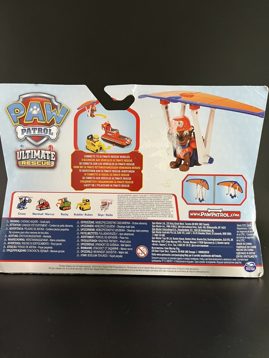 Paw Patrol Ultimate Rescue Vehicle Zuma Mini Hang Glider for Age