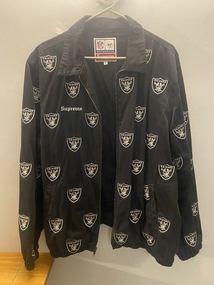 未使用 Supreme NFL Raiders ハリントンジャケット レイダース Supreme x Raiders Black Coaches Jacket Size XL USED | eBay