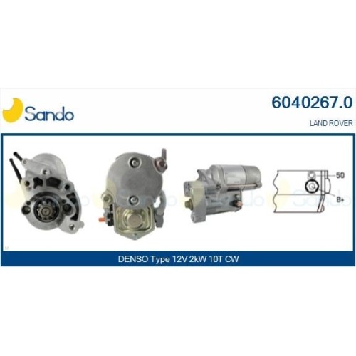 Démarreur Sando 6040267.0 pour résoudre les problèmes de démarrage Ford