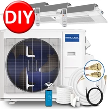 MRCOOL Mini Split Three Zone Heat Pump Mini Split AC Ductless AC Multi 6K+9K+9K