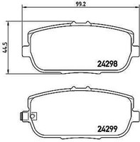 P 49 044 Brembo Bremsbelagsatz, Scheibenbremse FüR Abarth, Fiat, Mazda