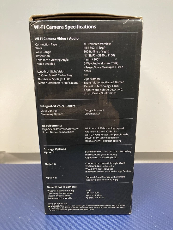 Night Owl CAM-2PK-WNIP8LBU Wi-Fi IP 4K HD Spotlight Cameras with 2 Way Audio - 2 - Image 4 of 4