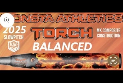 NIW 2024 Monsta Torch MX Slowpitch Softball Bat 25oz 2 Piece ASA USA Orange NEW