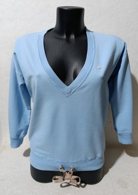 DSQUARED2 Damen Sweatshirt - Celeste Pastello - Luxury Made in Italy - Größe S