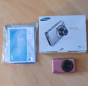 Samsung PL50 Pink Compact Digital Camera 10.2MP 3x Zoom 2.7in LCD