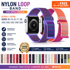 Nylon Loop Band for Apple Watch Ultra 2 49mm Series 10 9 8 7 SE Strap