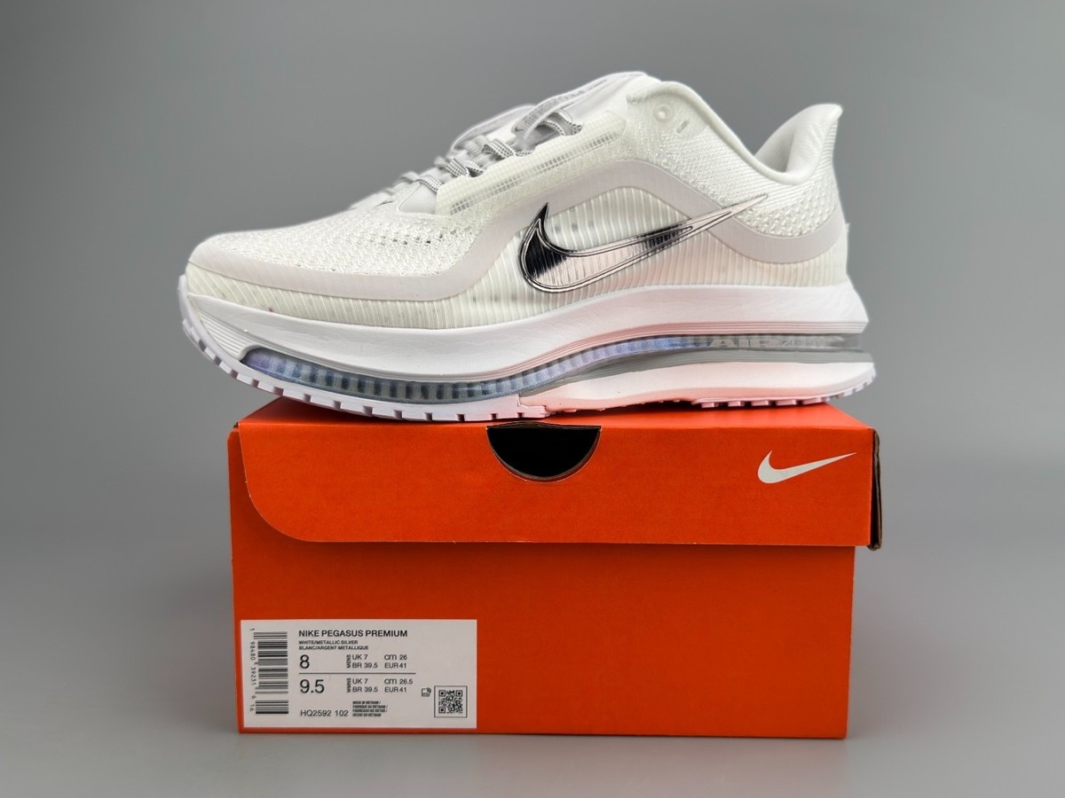 Size 11 - Nike Pegasus Premium White Metallic Silver for sale
