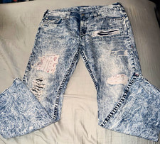 True Religion Mens Jeans Size 40 Straight Aci...