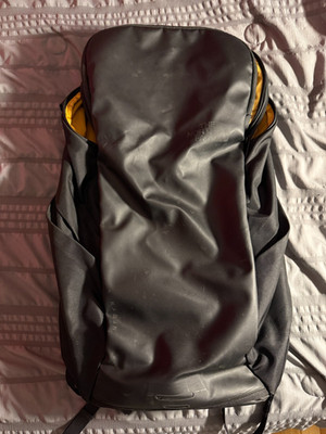 The North Face Kaban 26L Backpack   Black/Orange (Sleek Minimal Daypack)