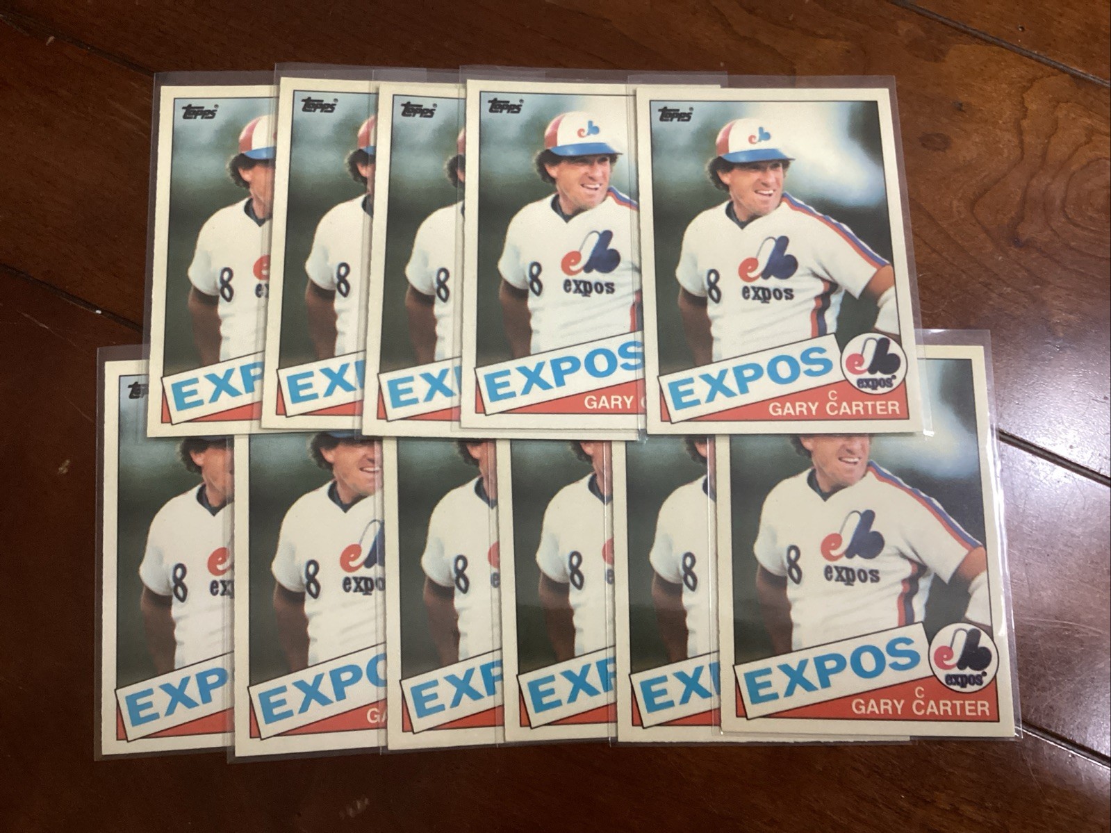 1985 Topps Tiffany #230 Gary Carter Lot x11 Expos NM/MT+ razor sharp