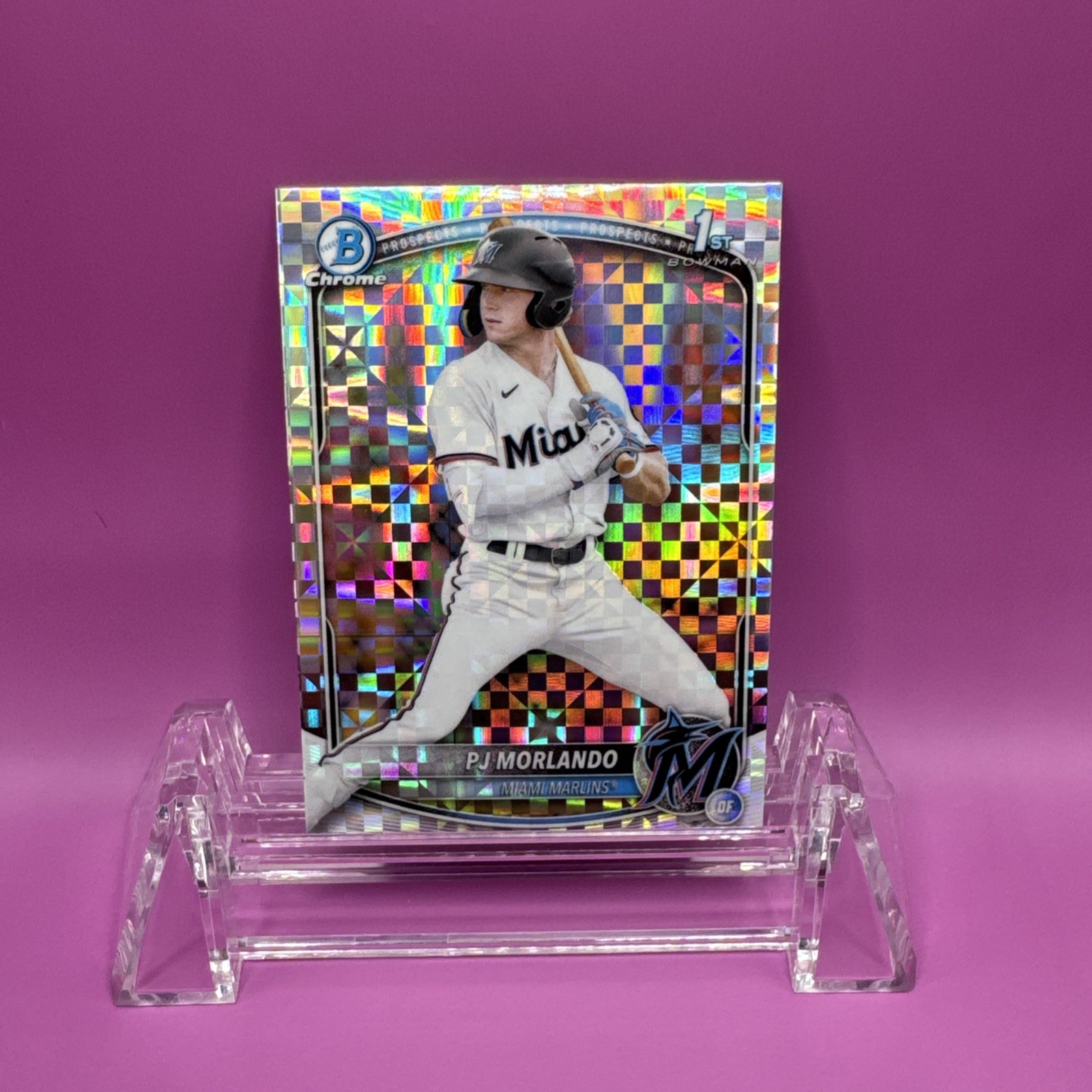 2025 Bowman Chrome Prospects X-Fractor PJ Morlando #BCP-91 Marlins